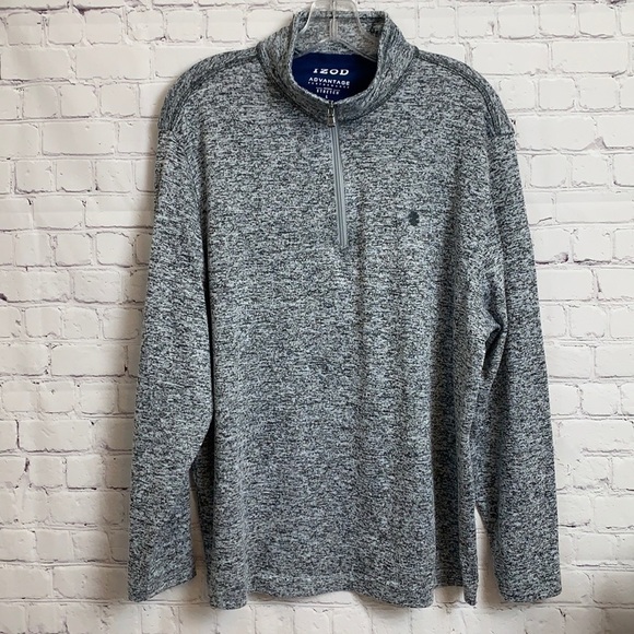Izod Advantage Performance Stretch Quarter Zip Pullover - Picture 1 of 7